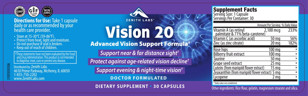 vision 20 ingredients